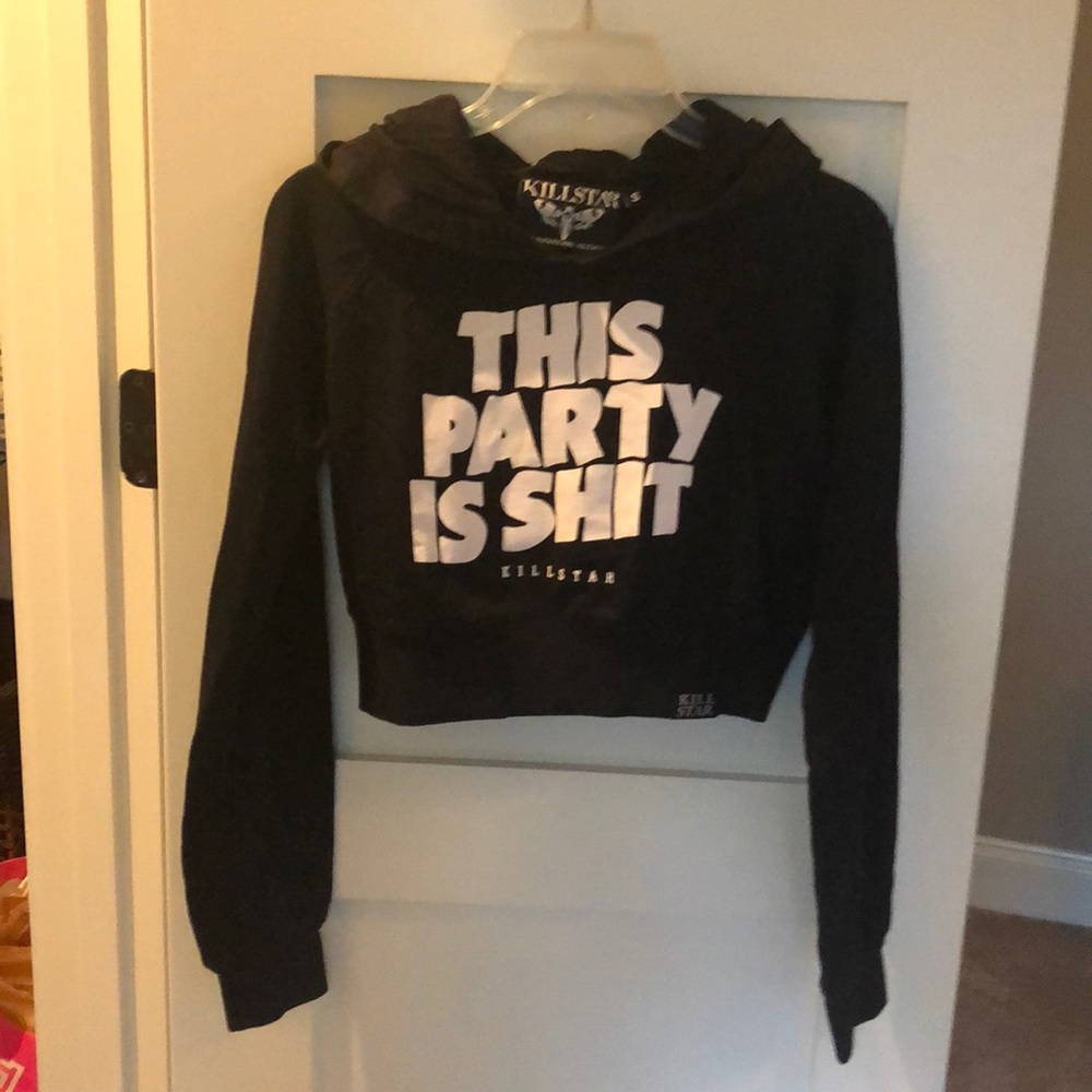 Like new Killstar cropped hoodie